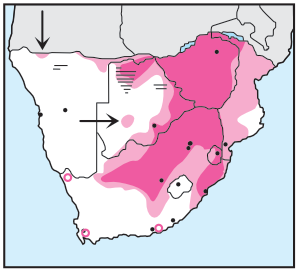 Crested Barbet Distribution