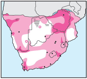 Newman's-Peregrine Falcon-Distribution