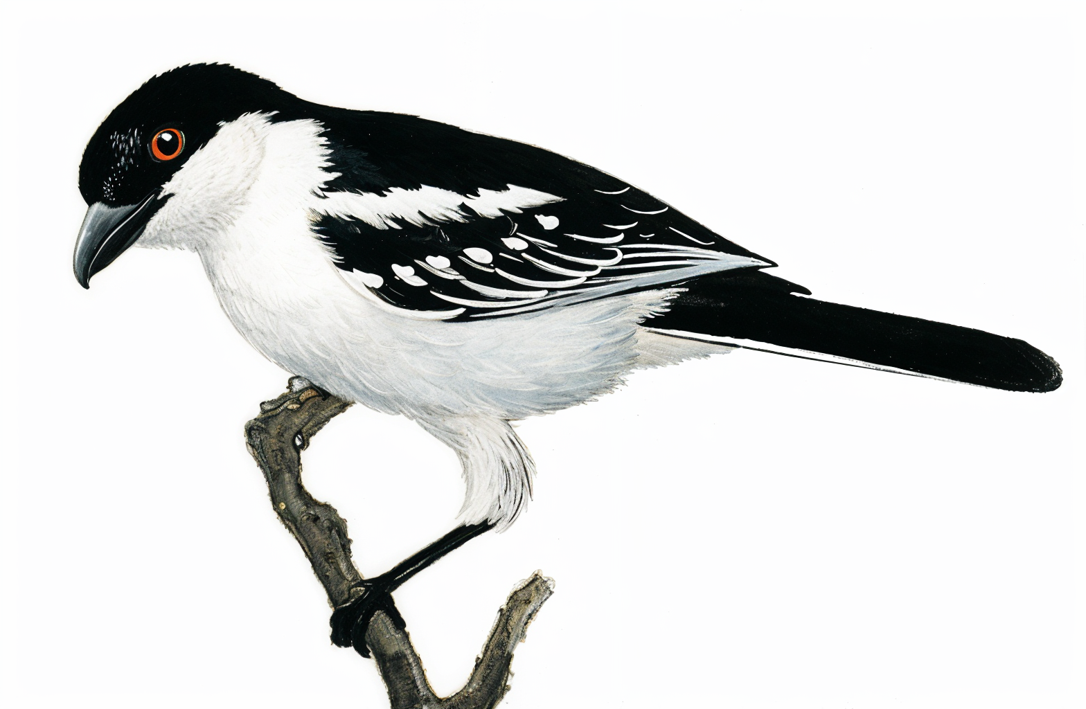 Black backed Puffback AI