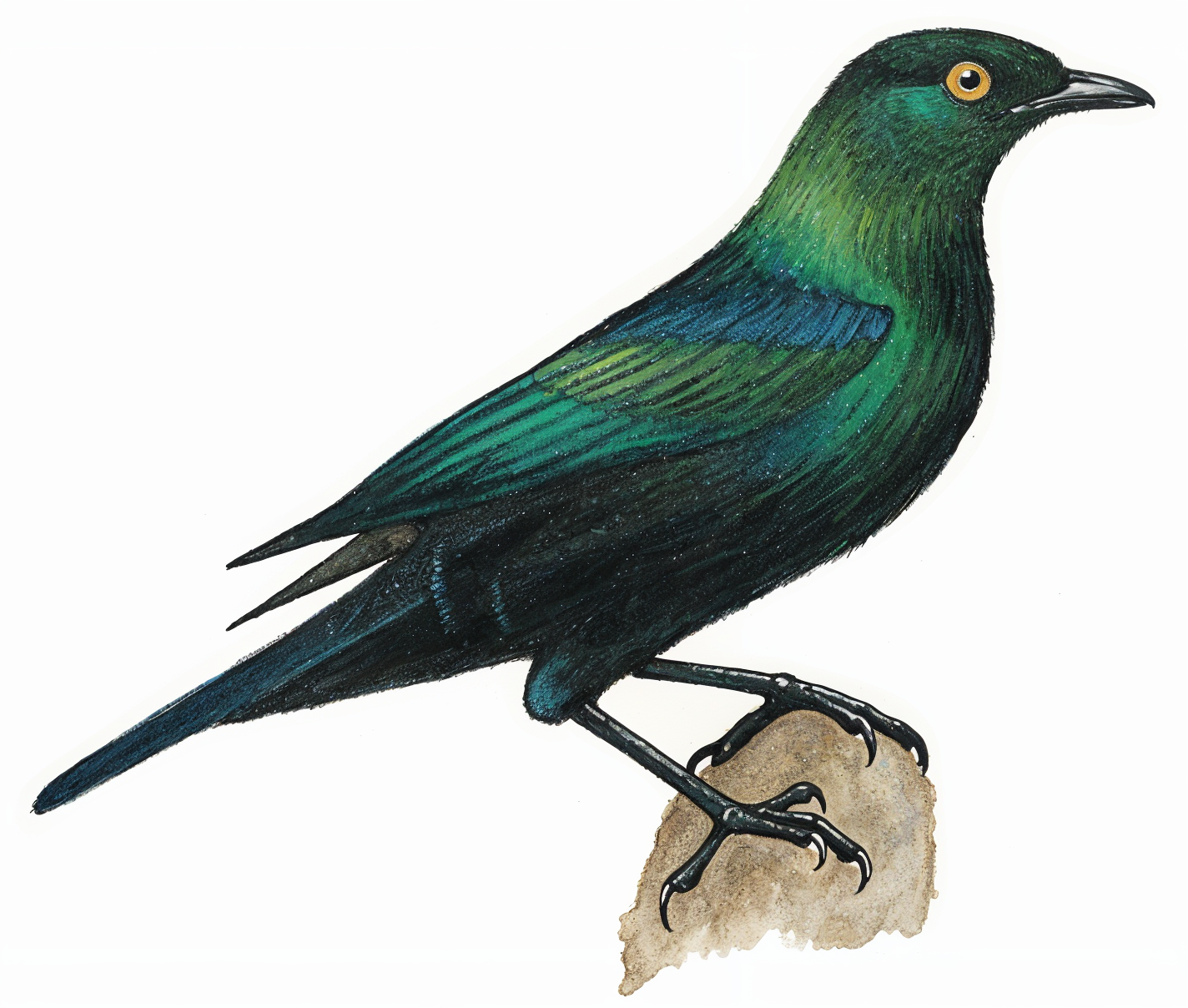 Black bellied Starling AI