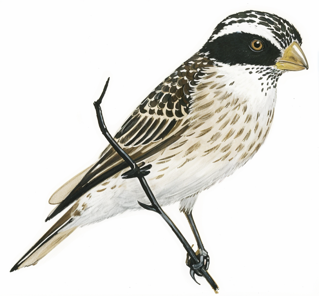 Black eared Seedeater AI
