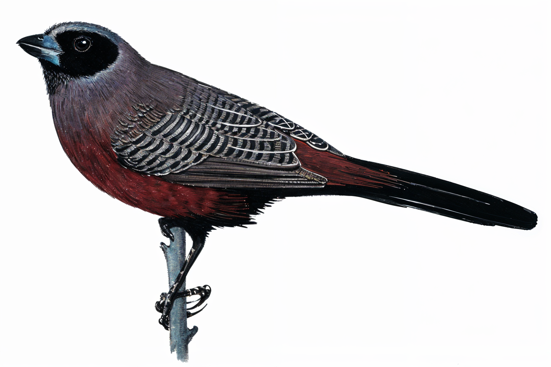 Black daced Waxbill AI
