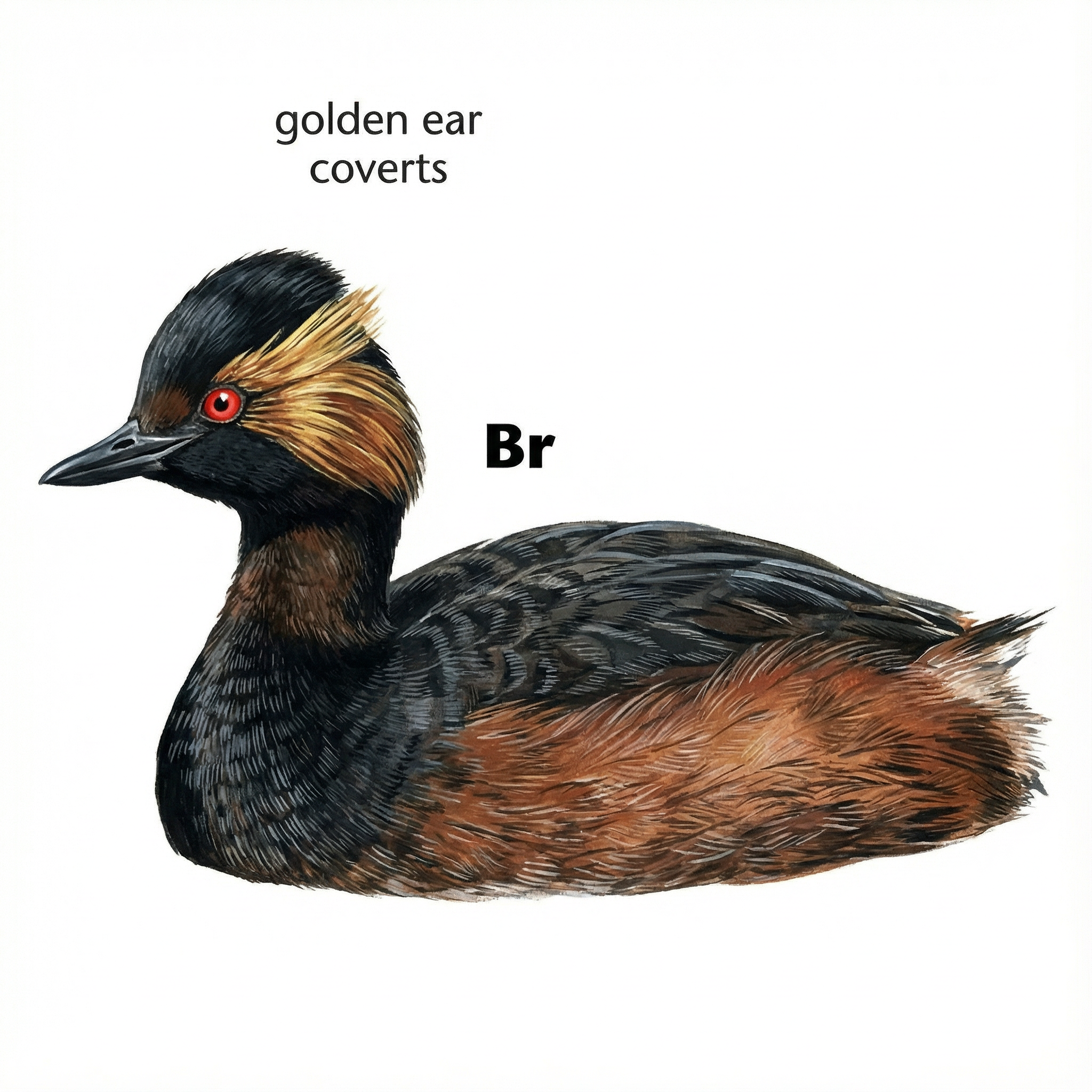 Black necked Grebe AG