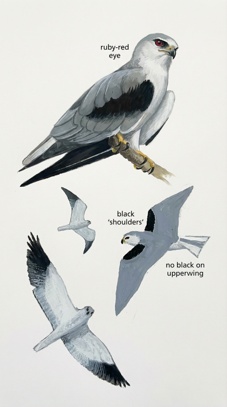 Black winged Kite Flight