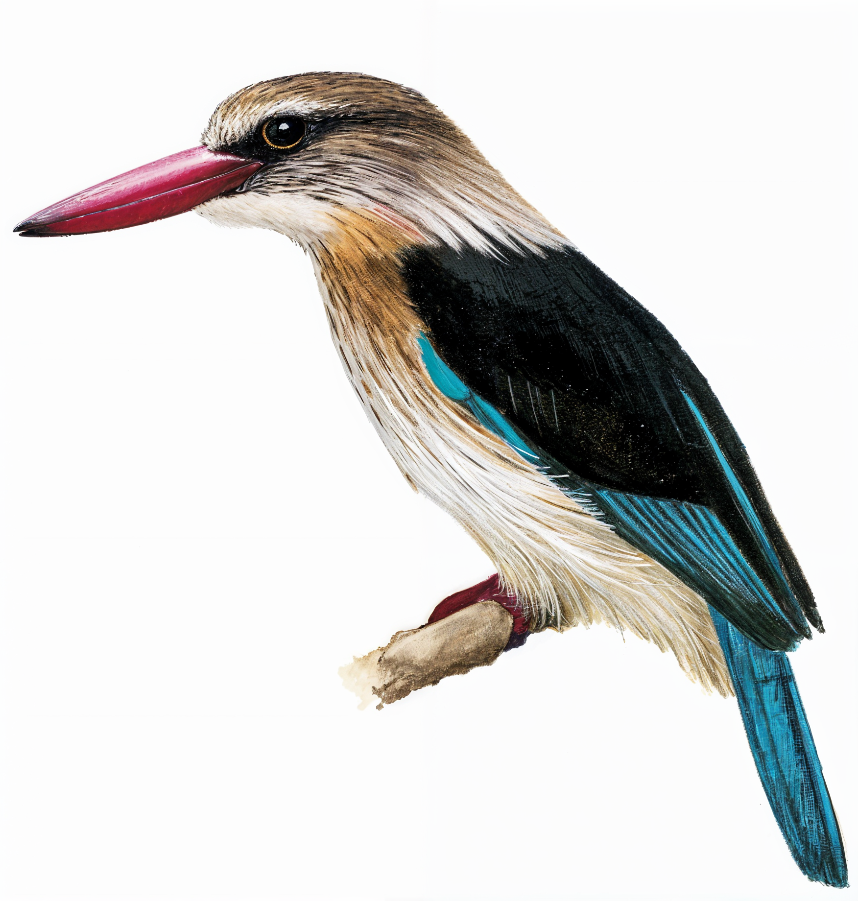 Brown hooded Kingfisher AI