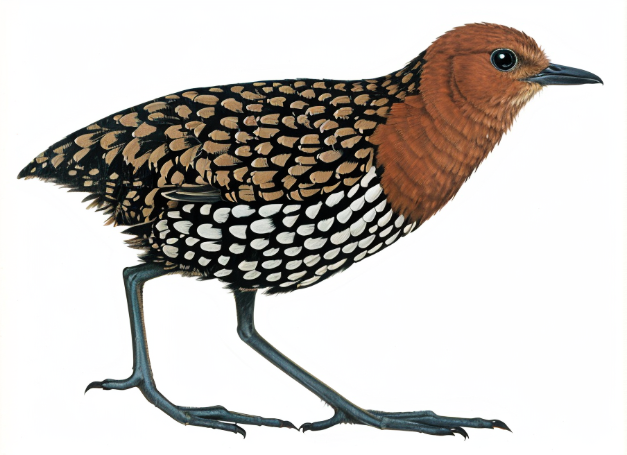 Buff spotted Flufftail AI