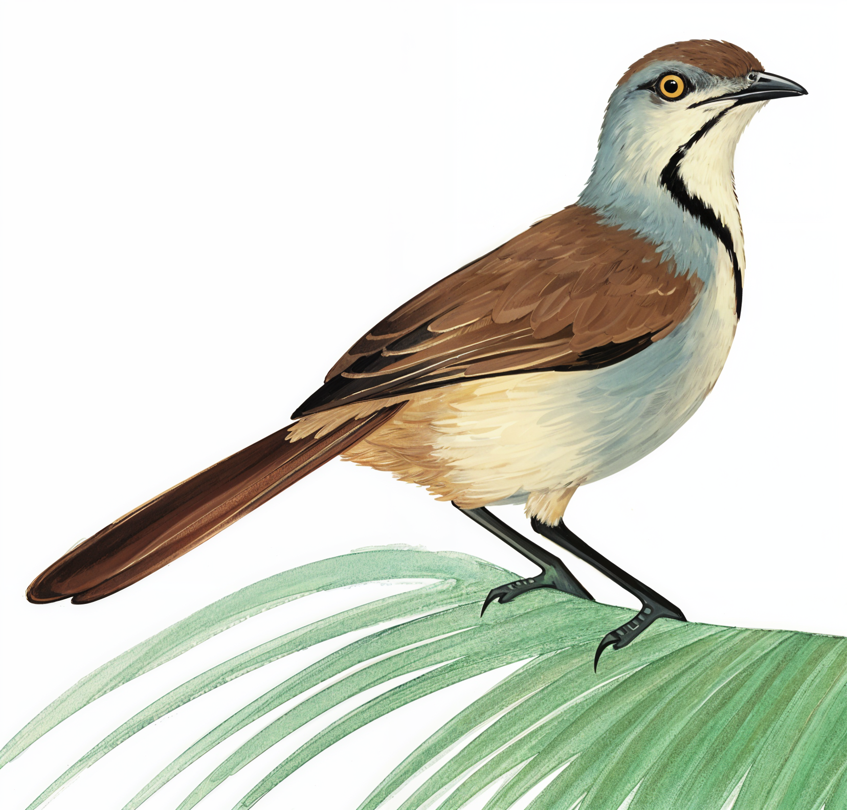 Collared Palm Thrush AI