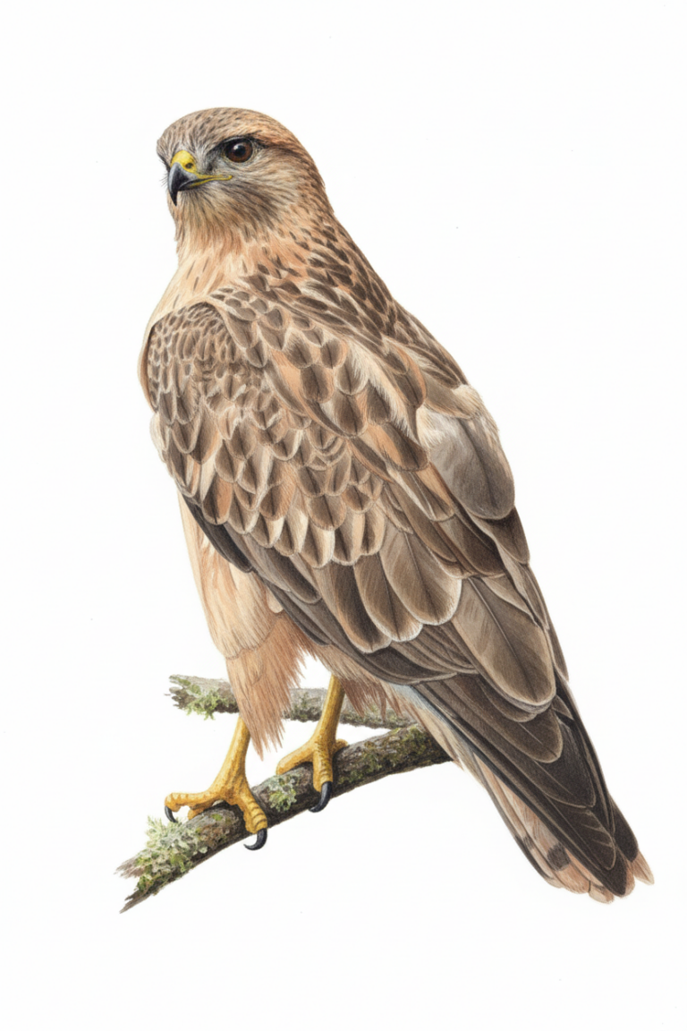 Common Buzzard Back Ag