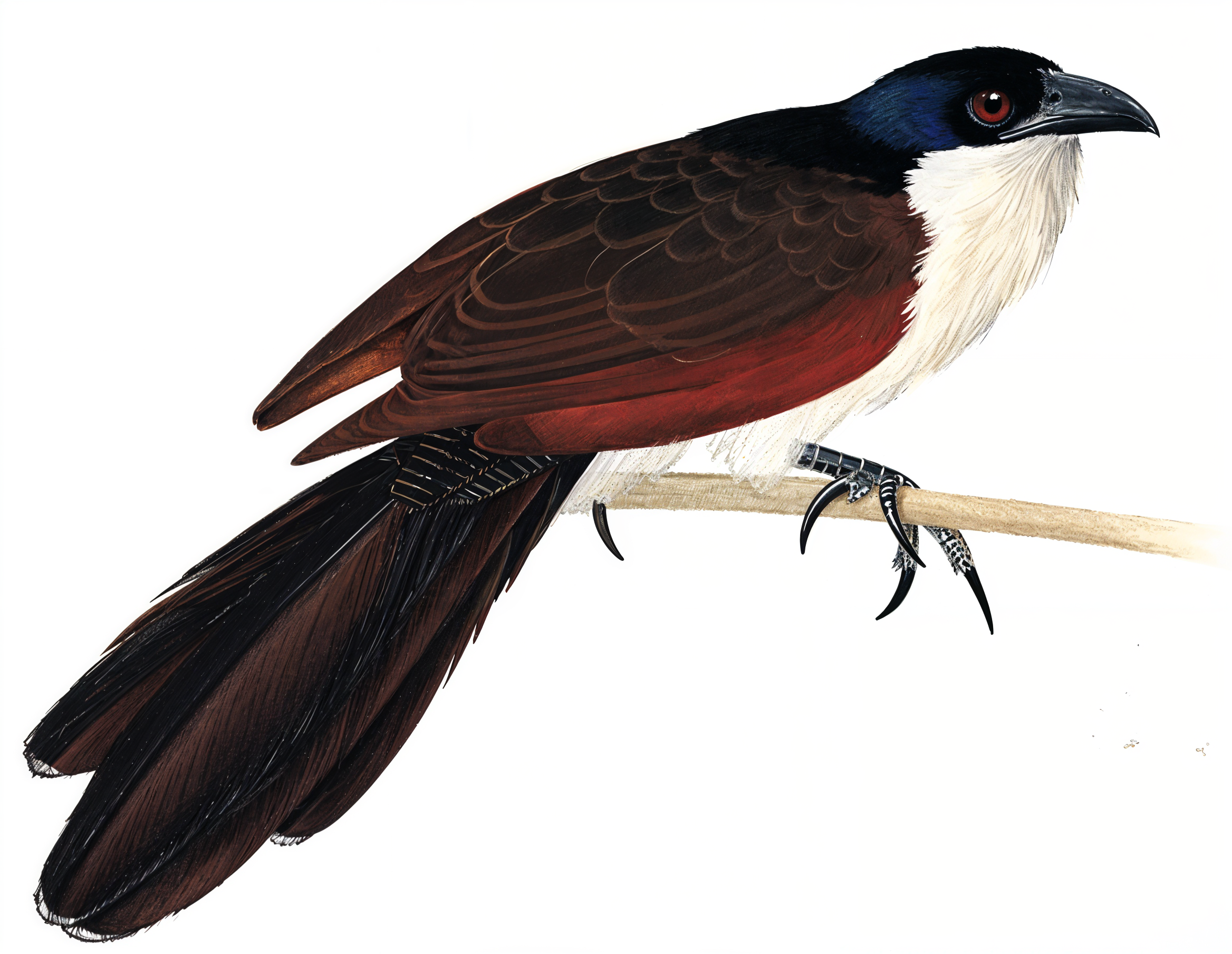 Coppery tailed Coucal AI