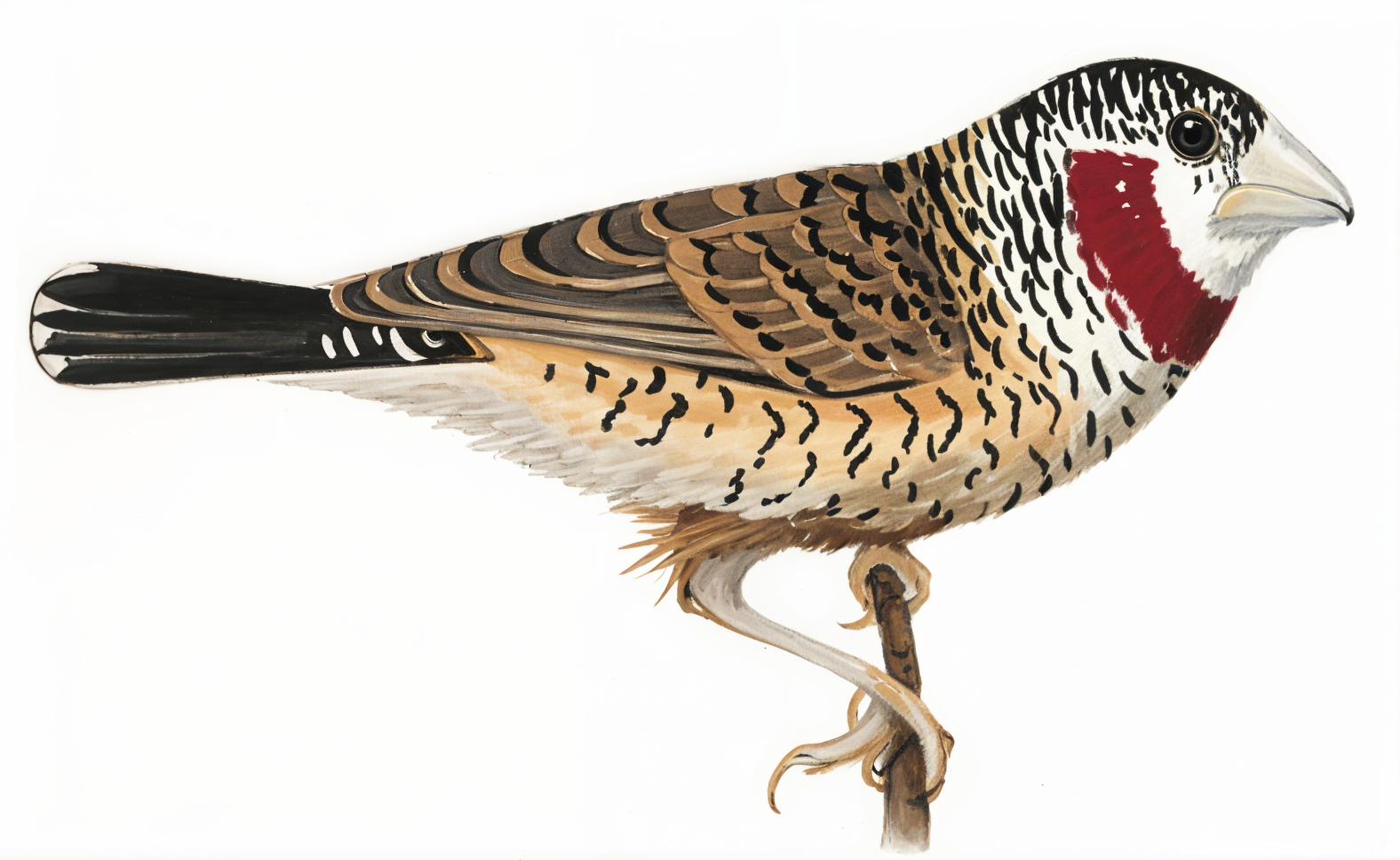 Cut throat Finch Male AI