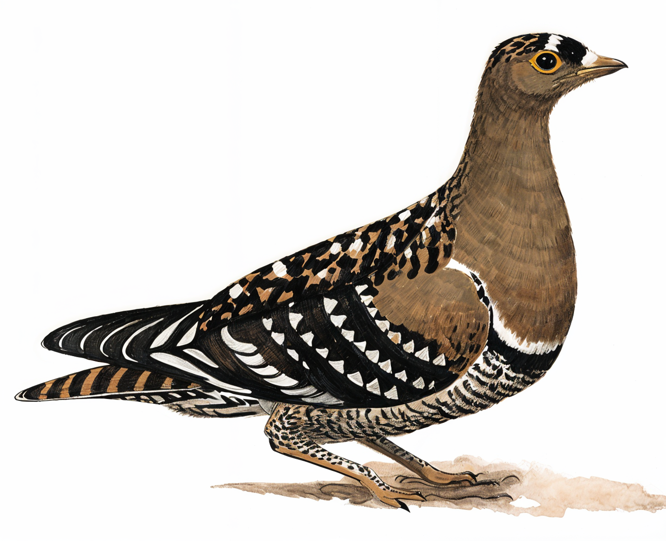 Double banded Sandgrouse - Male