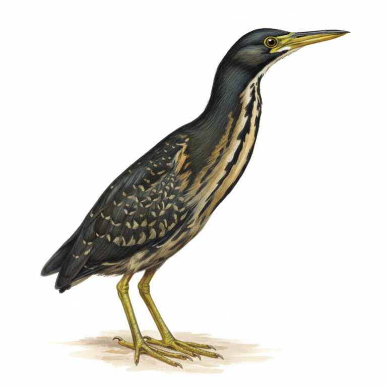 Dwarf Bittern Juv