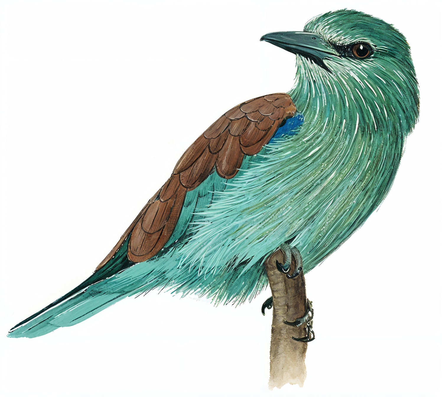 European Roller AI Newman's Birds