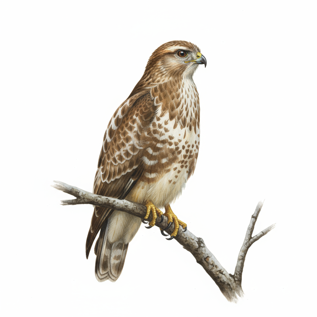 Forest Buzzard in tree