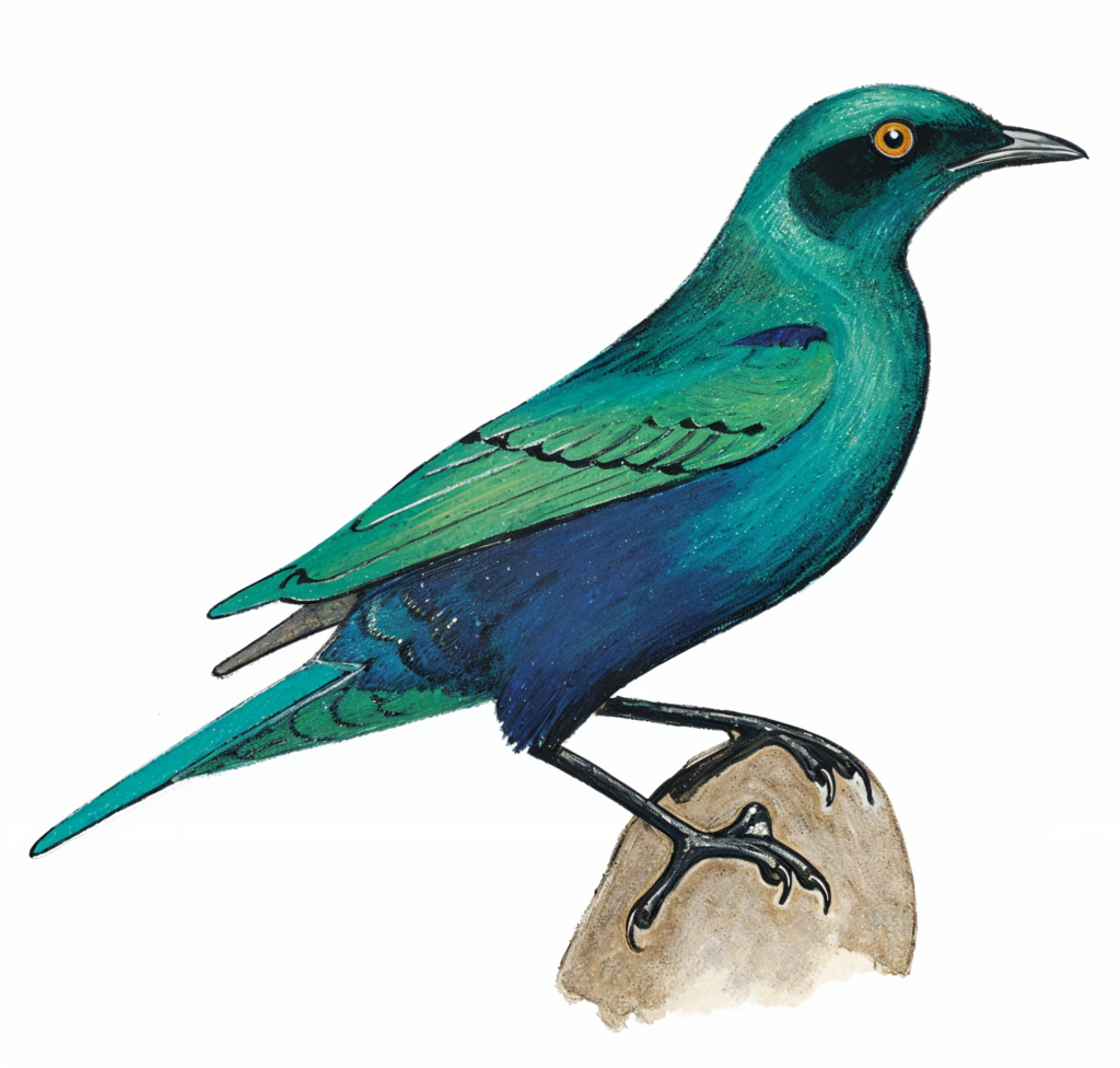 Greater Blue eared Starling AI
