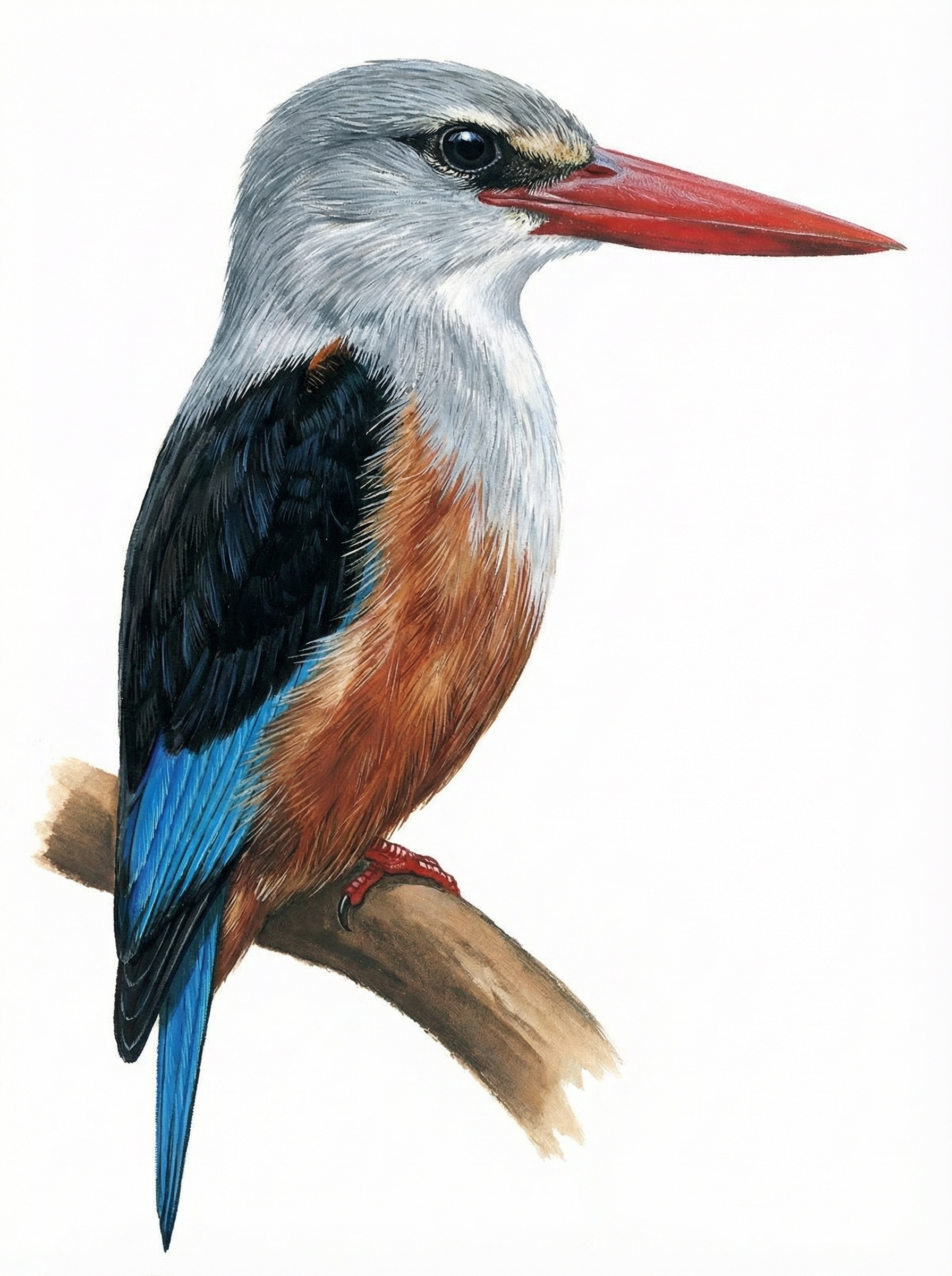 Grey headed Kingfisher Newman's Birds