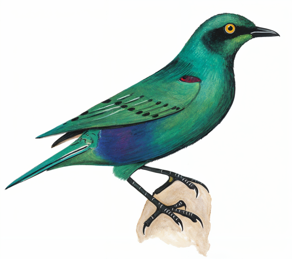 Miombo Blue eared Starling AI