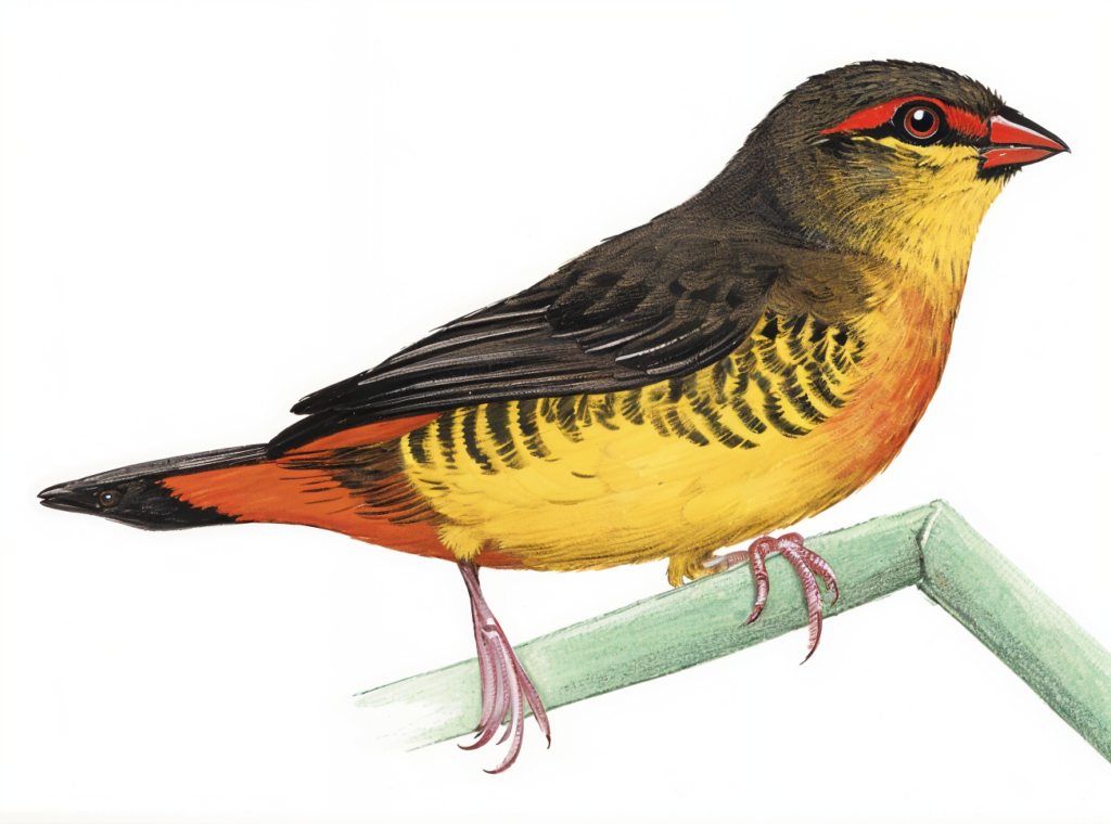 Orange breasted Waxbill Newman's Birds