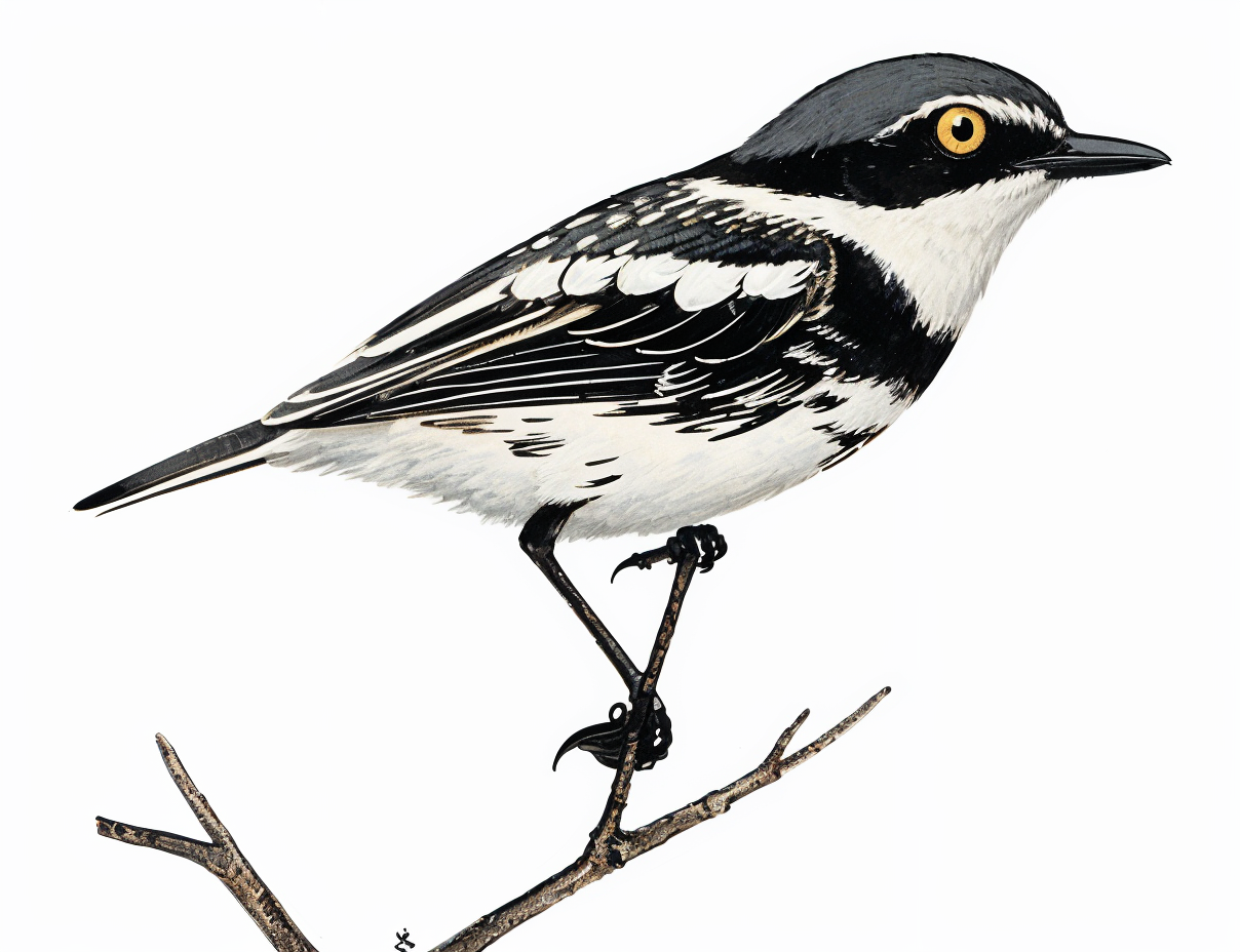 Pale Batis AI Male Newman's Birds