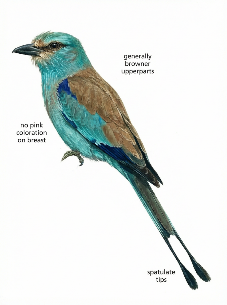 Racket tailed Roller Newman's Birds