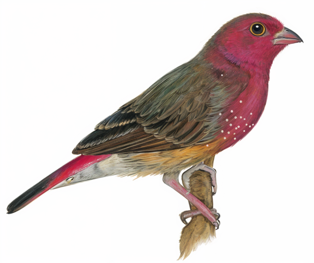 Red-billed Firefinch Newman's Birds