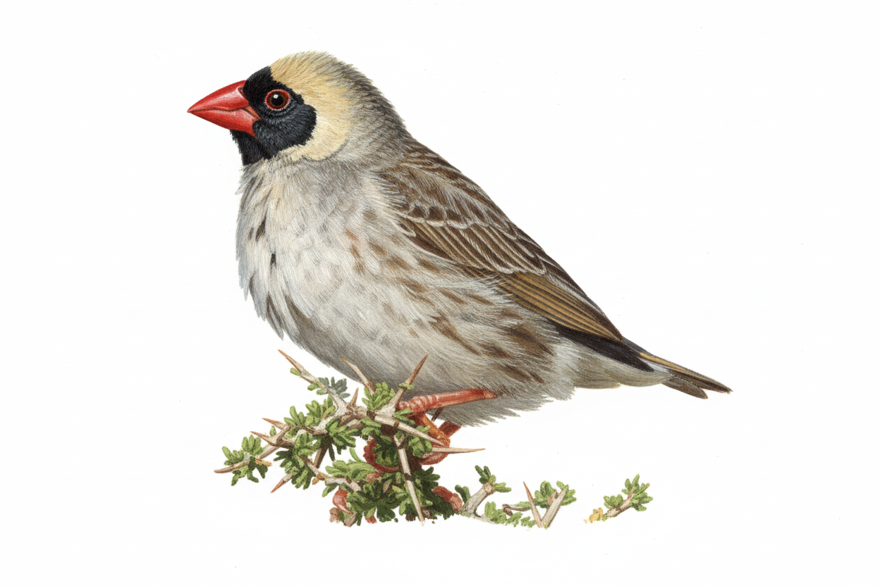 Red billed Quelea Male ag