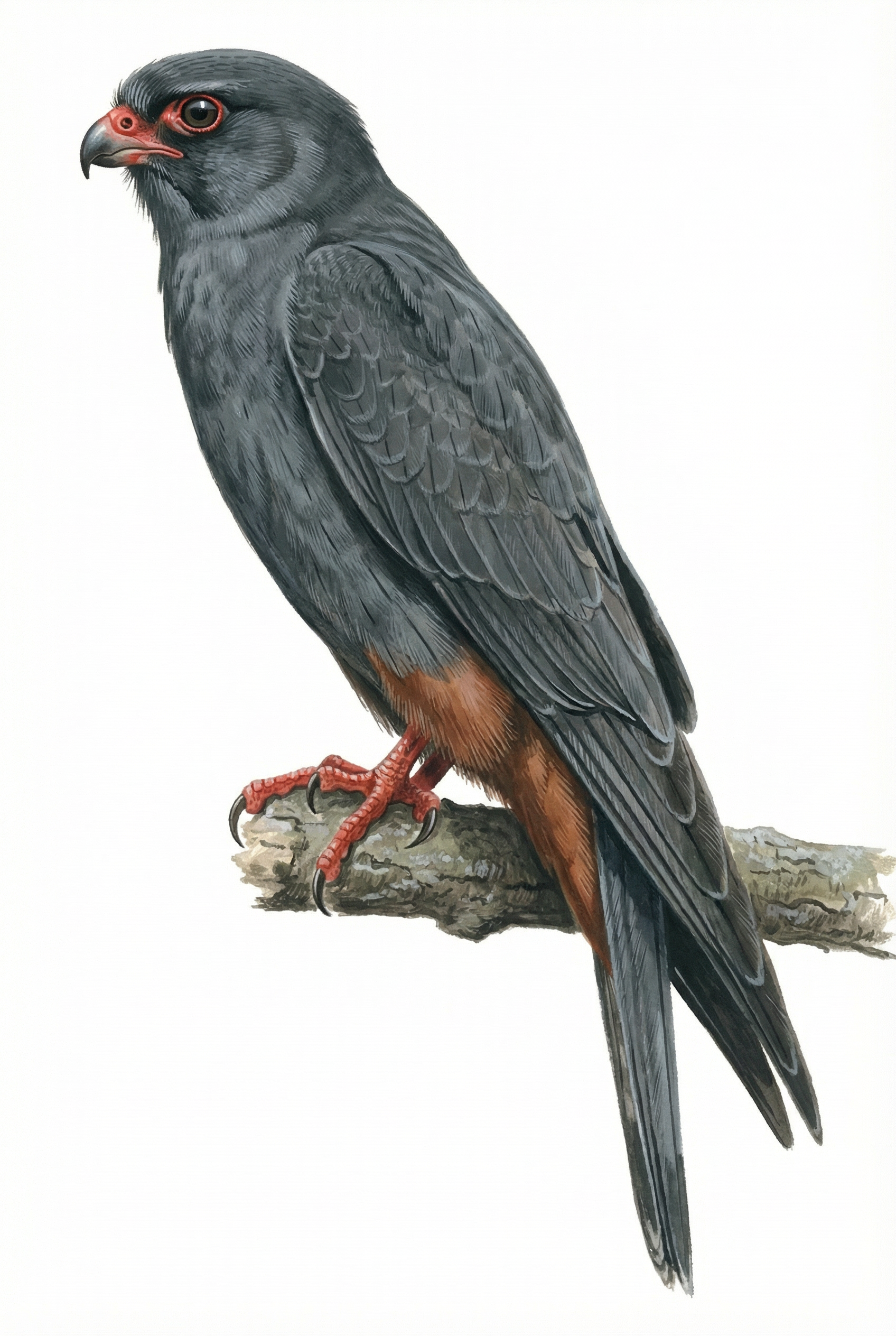 Red footed Falcon Male Ag