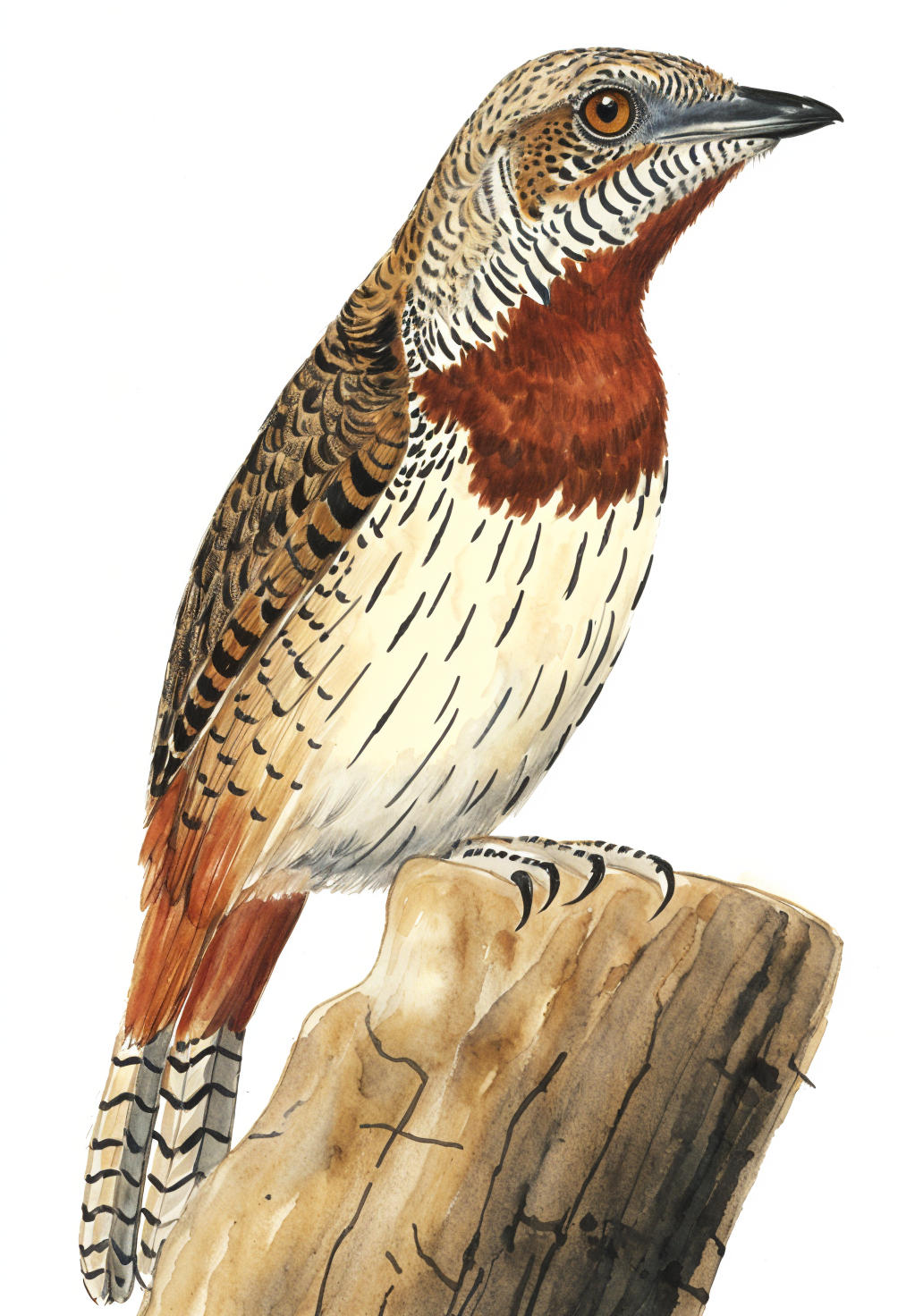 Red throated Wryneck AI
