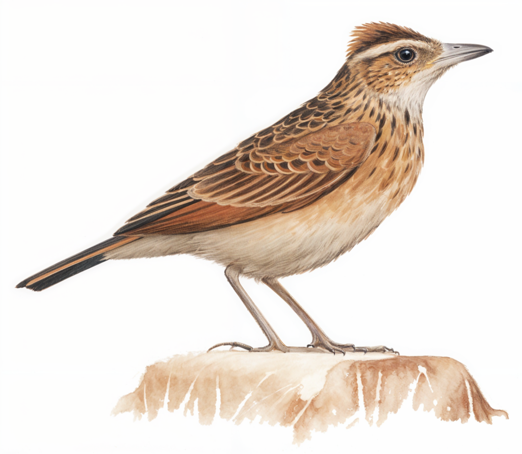 Rufous naped LArk Race a AI