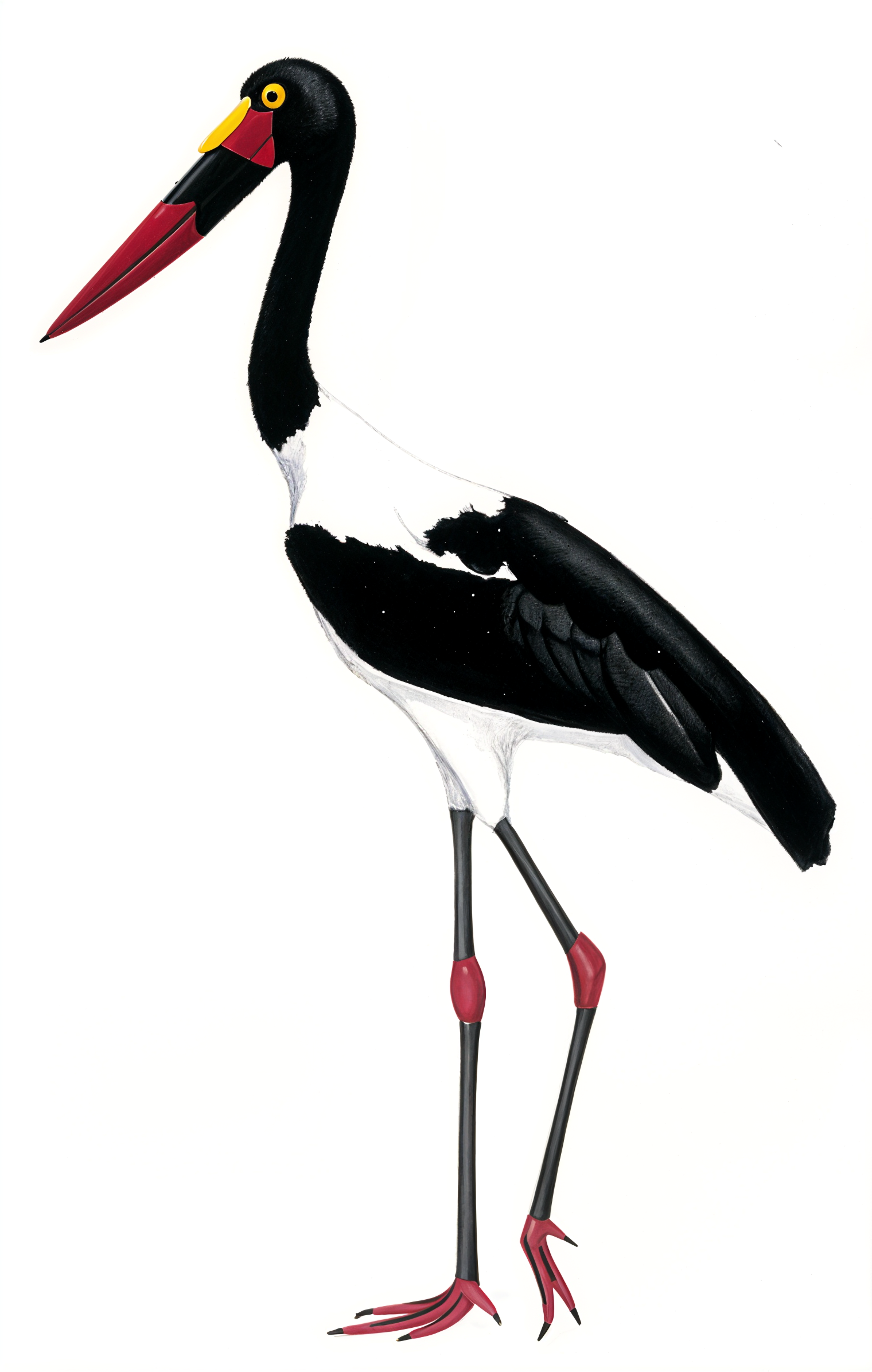 Saddle billed Stork AI