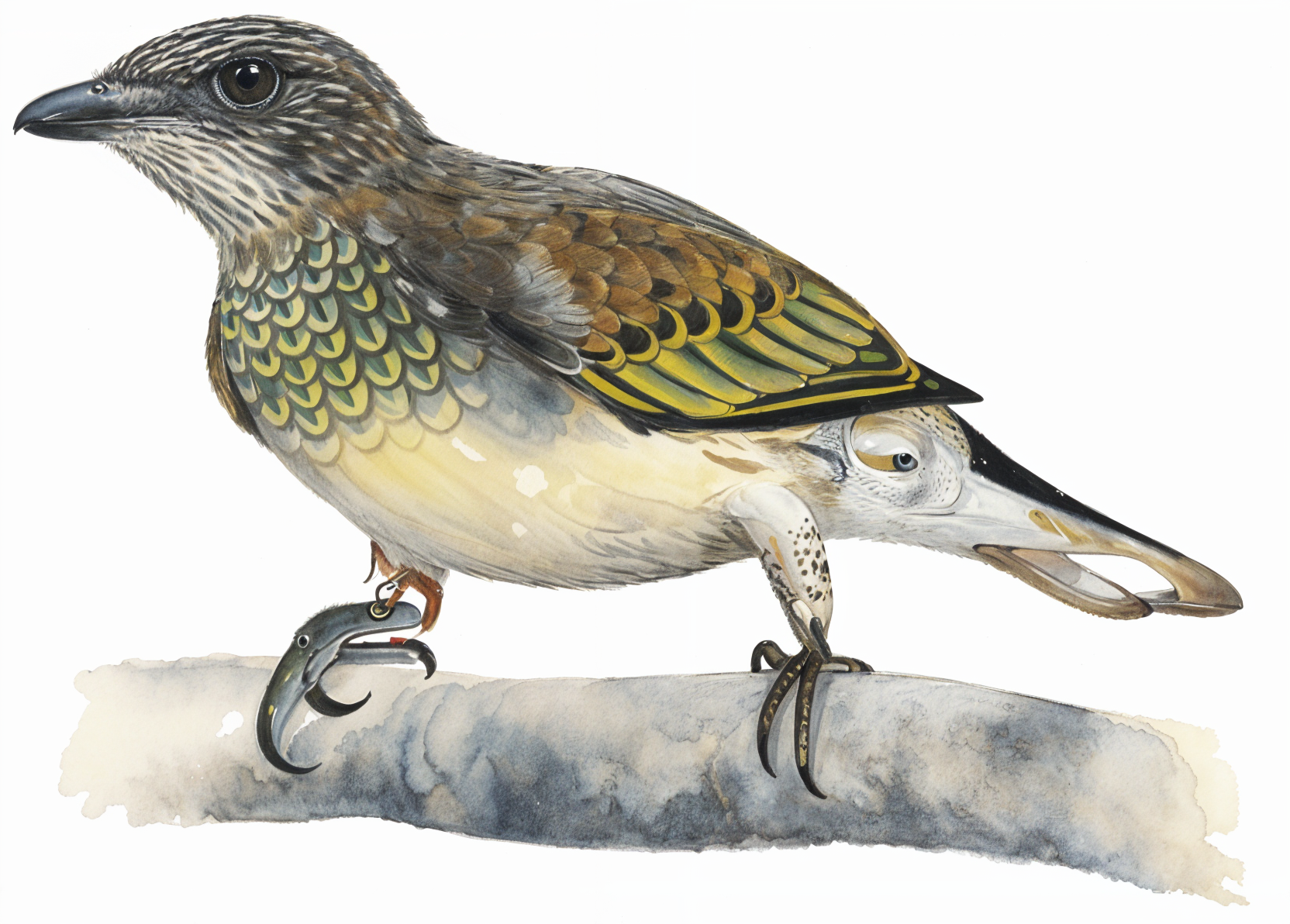 Scaley throated Honeyguide Newman's birds