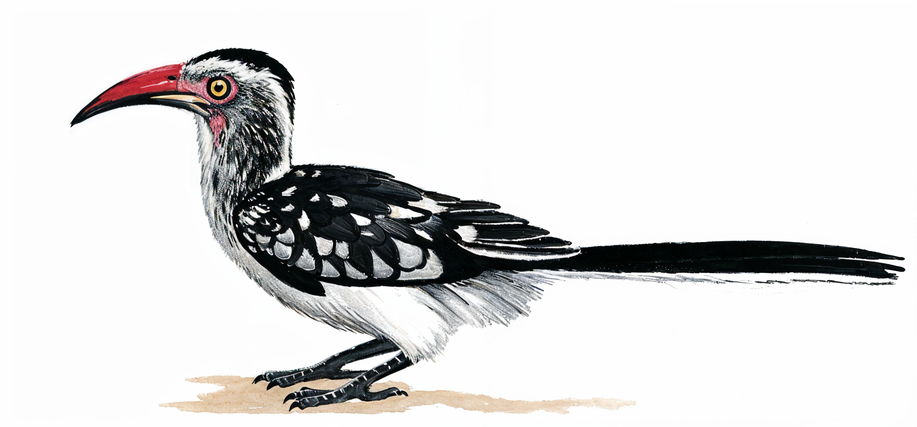 Southern Red billed Hornbill Newman's Birds