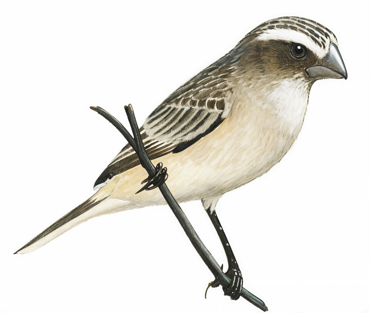 Streaky headed Seedeater Newman's Birds
