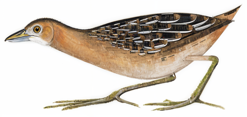 Striped Crake Newman's Birds