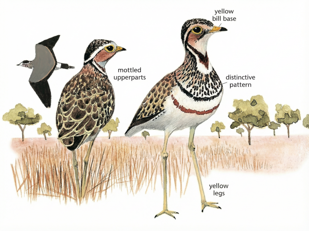 Three banded Courser Newman's Birds