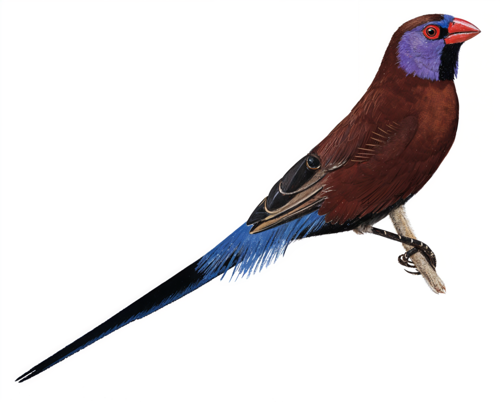 Violet eared Waxbill Newman's Birds