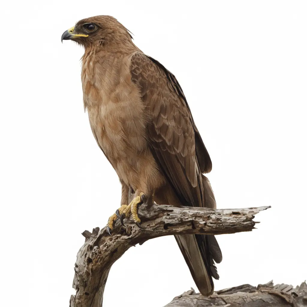 Wahlbergs Eagle on branch Newman's Birds