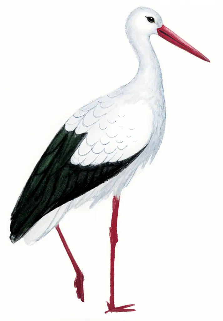 White Stork Newman's Birds