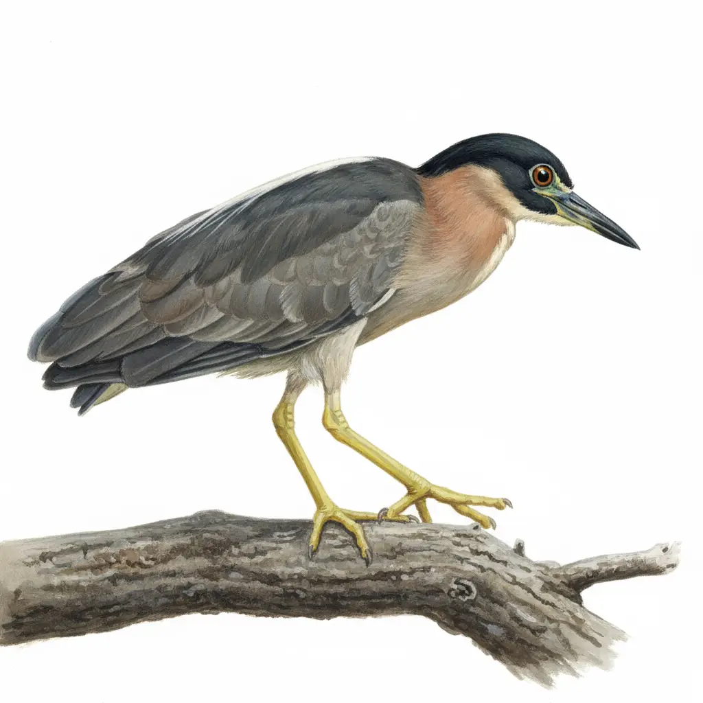 White backed night heron Newman's Birds