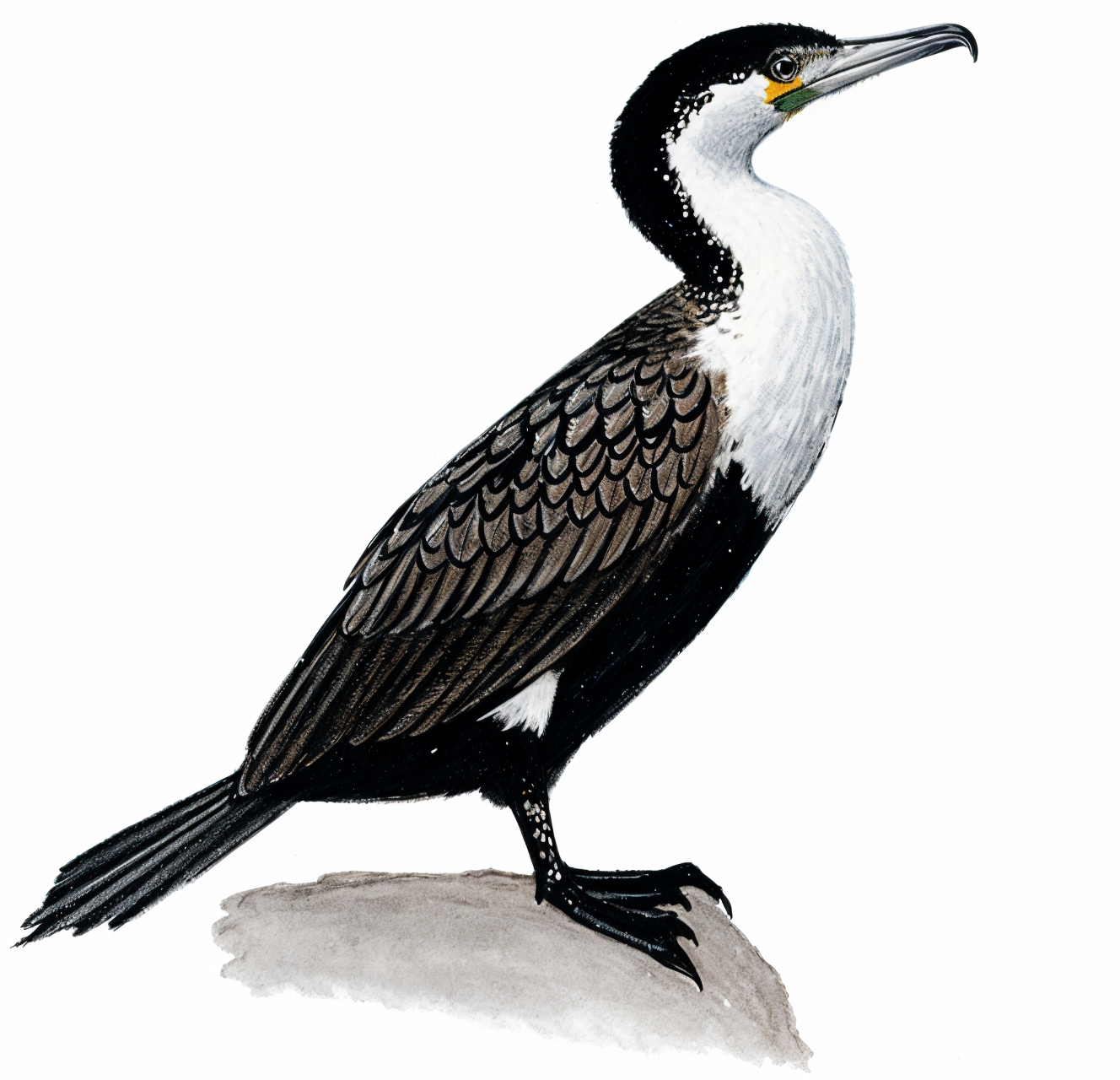 White breasted Cormorant Newman's Birds