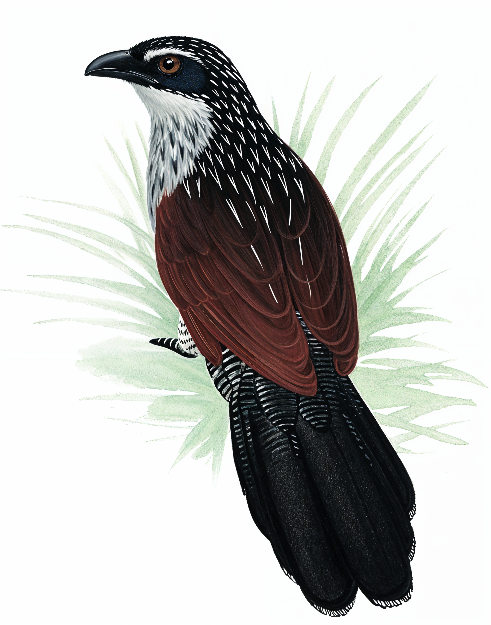 White browed Coucal Newman's Birds