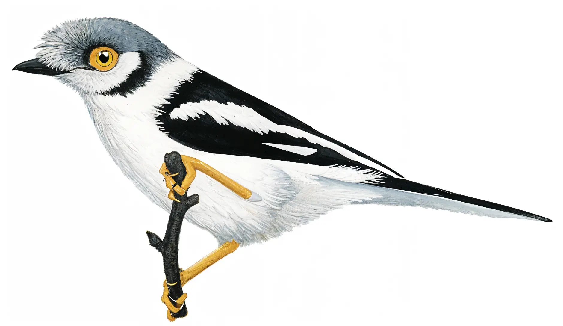 White crested Helmet Shrike AI