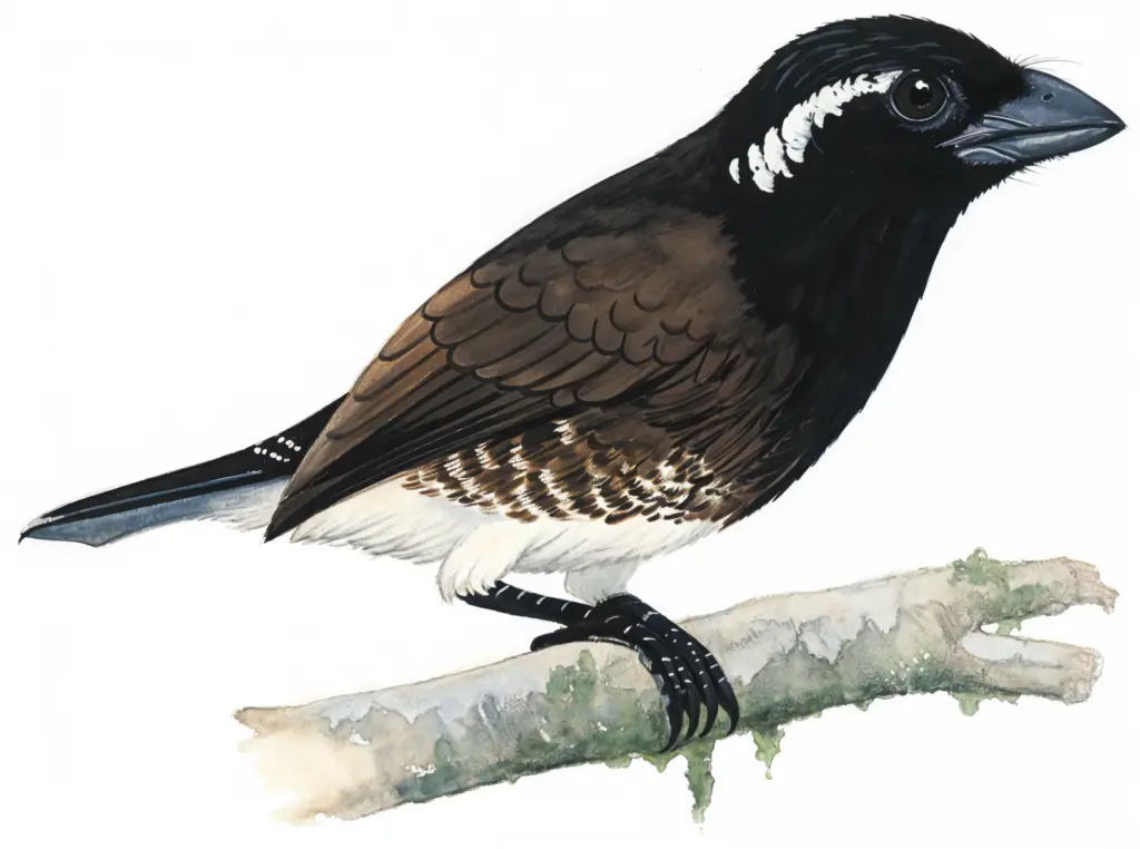 White eared Barbet AI