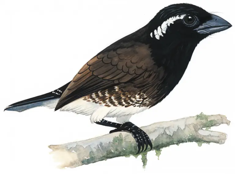 White eared Barbet AI