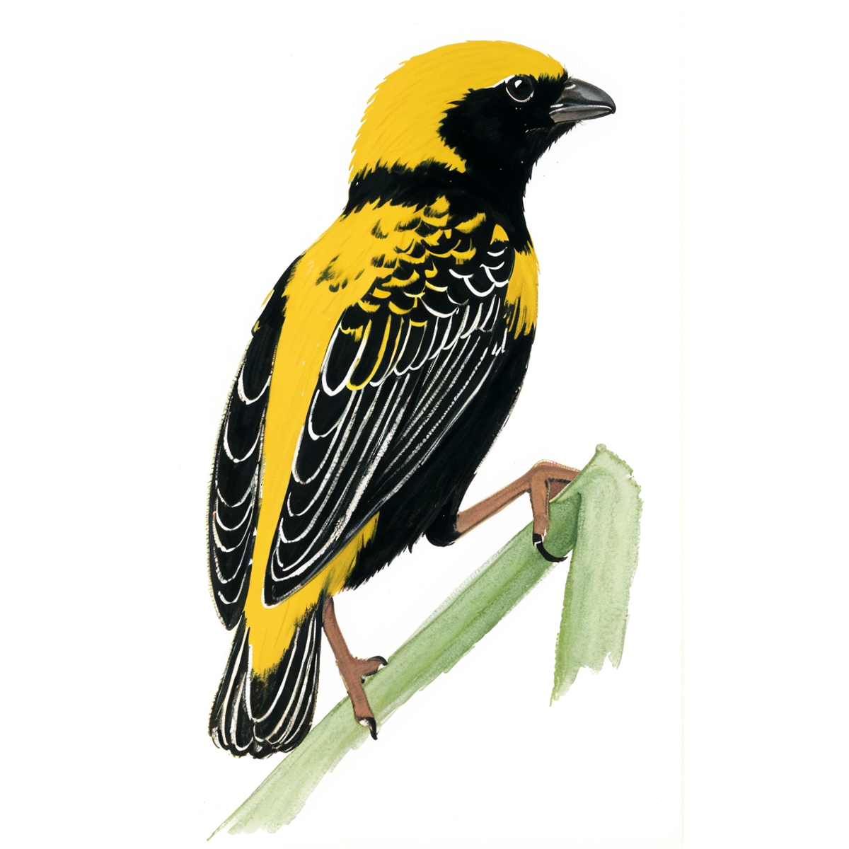 Yellow-crowned-Bishop
