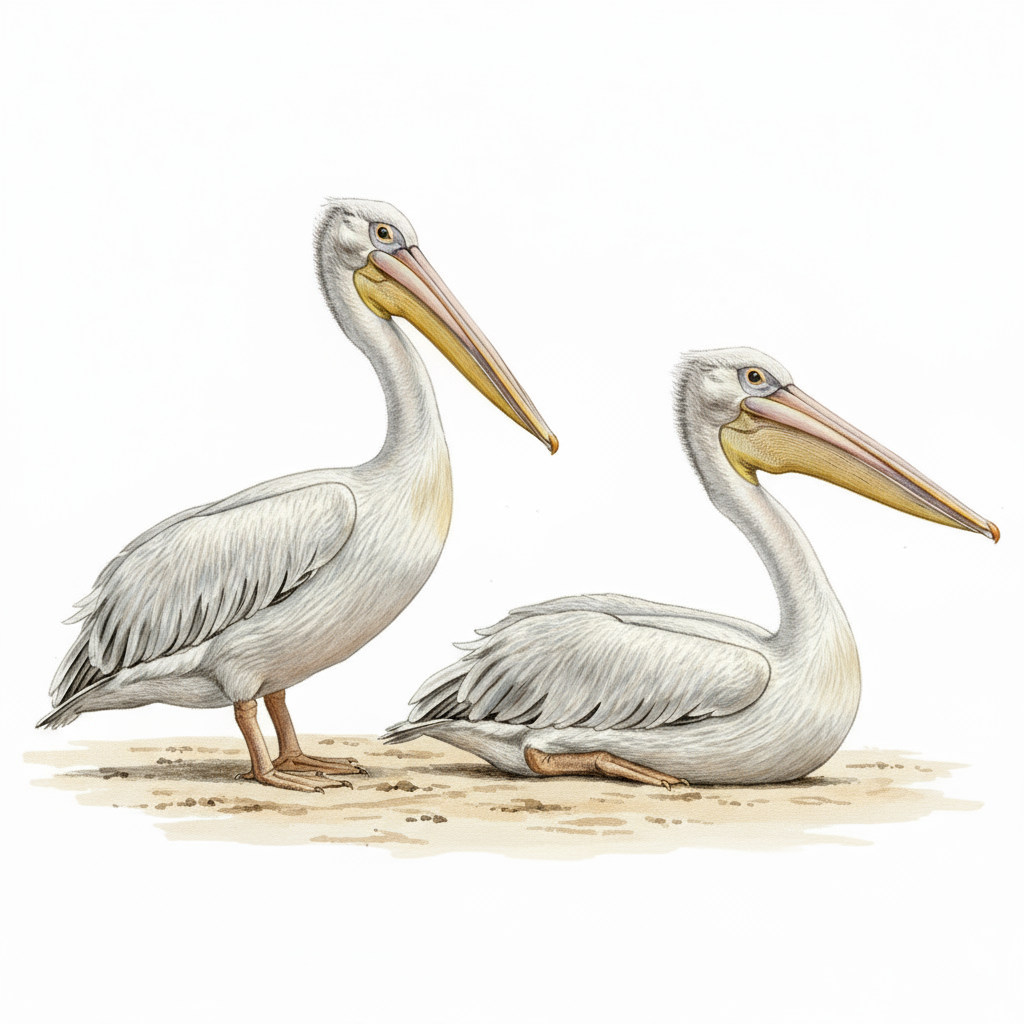 pick backed Pelican Newman's birds